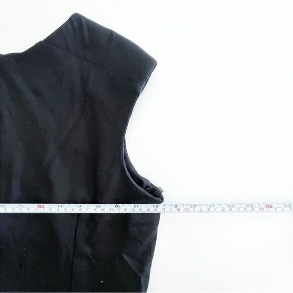 Frank Lyman Sleeveless Shift Dress Black Back Zip Women's 14 Stretch LBD - Picture 6 of 8